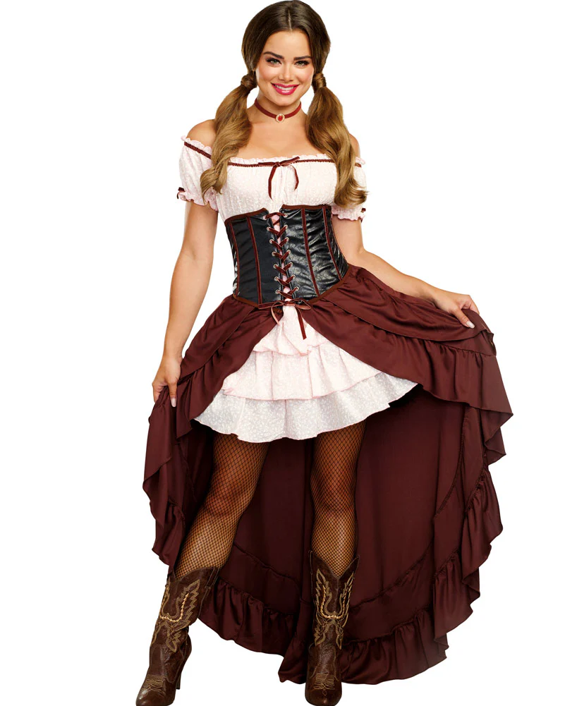 Wild West Saloon Gal Womens Costume - Image 2