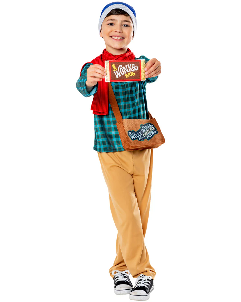 Willy Wonka Charlie Bucket Deluxe Boys Book Week Costume
