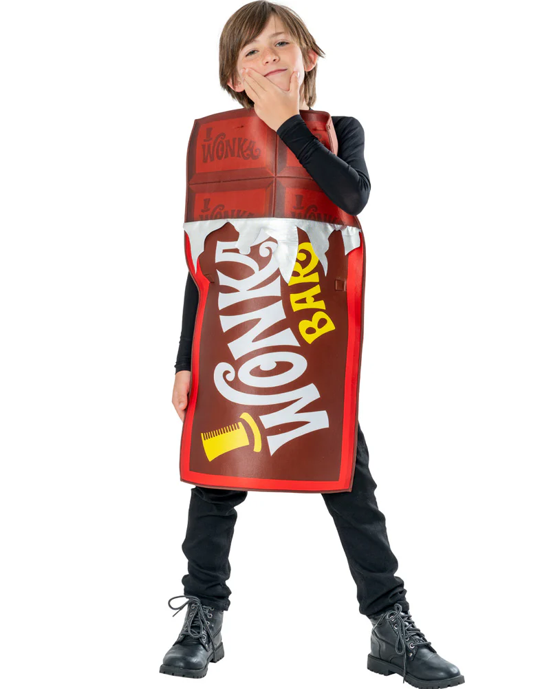 Willy Wonka Chocolate Bar Tabard Kids Book Week Costume