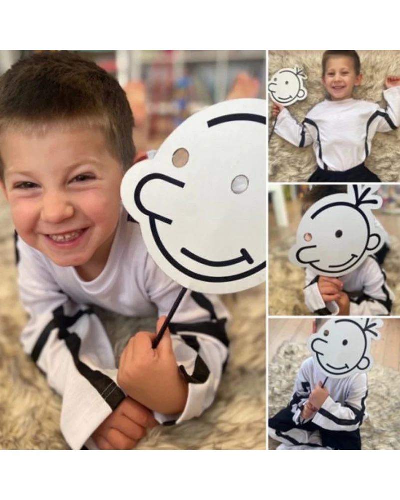 Wimpy Kid Book Week Shirt and Mask Kids Book Week Costume - Image 2