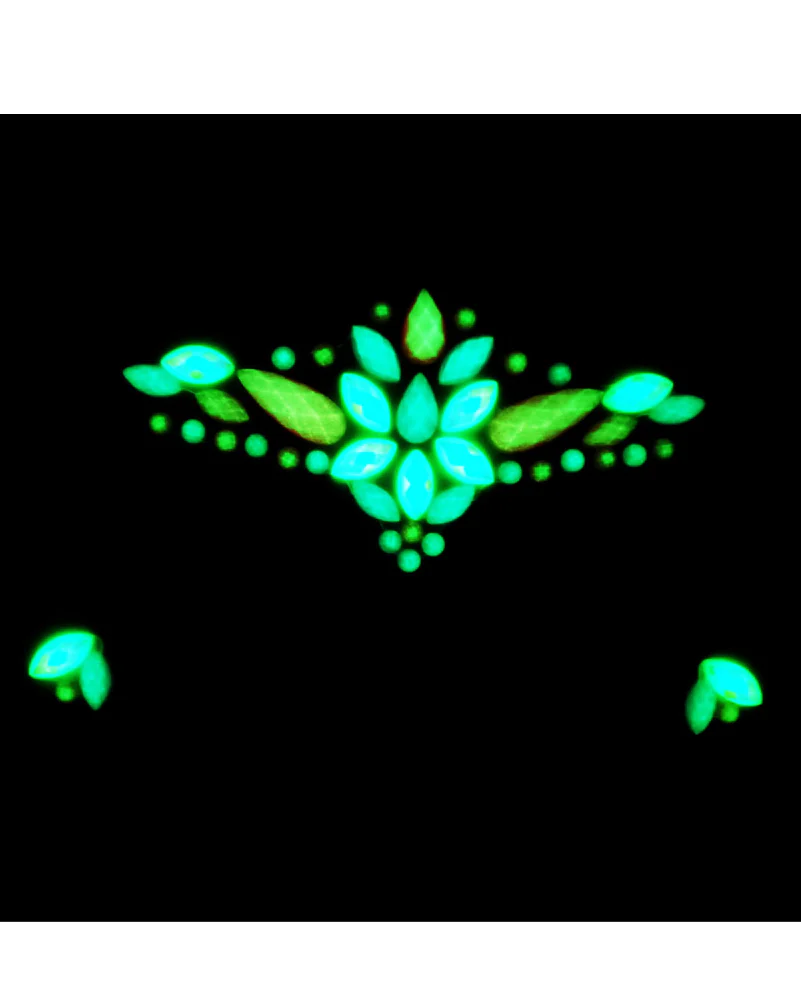 Witch Glow in the Dark Face Jewels - Image 3
