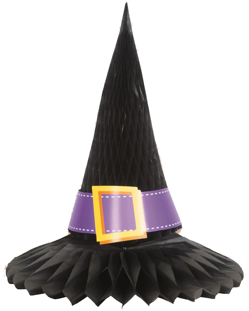 Witch Hat Honeycomb Centrepiece 28cm