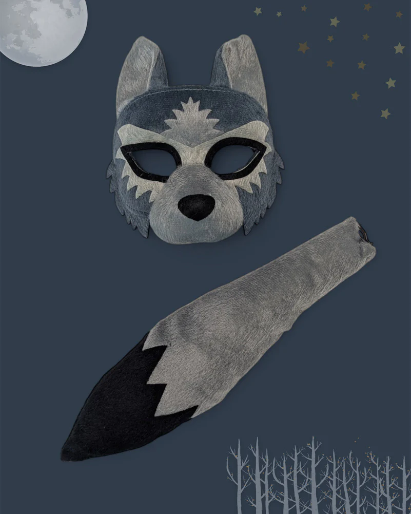 Wolf Deluxe Mask and Tail Set