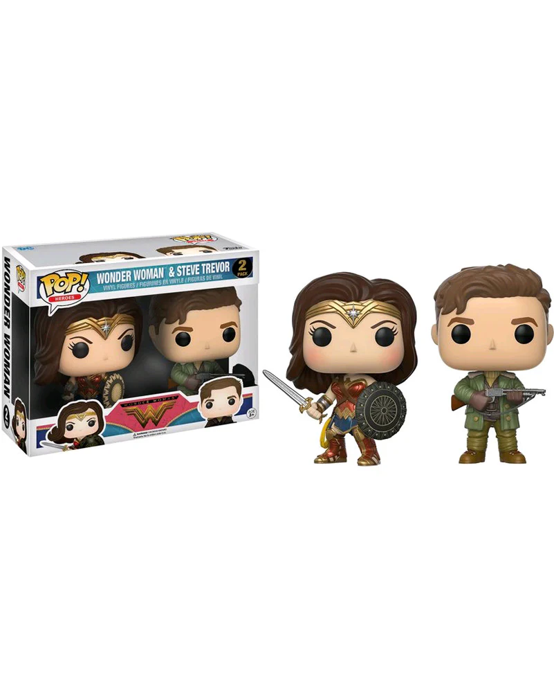 Wonder Woman Movie and Steve Trevor Pop Vinyl Pack of 2 - Image 2