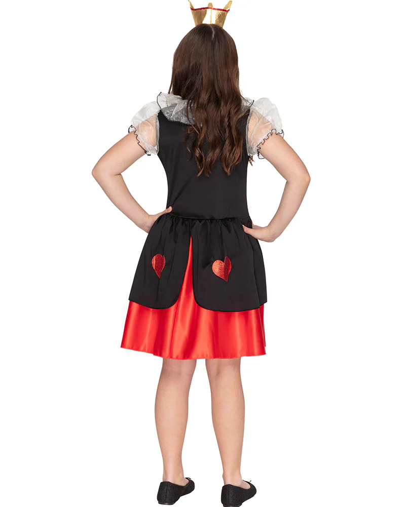 Wonderland Queen of Hearts Deluxe Girls Book Week Costume - Image 4