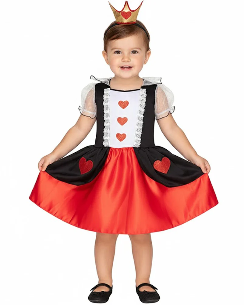 Wonderland Queen of Hearts Deluxe Toddler Book Week Costume