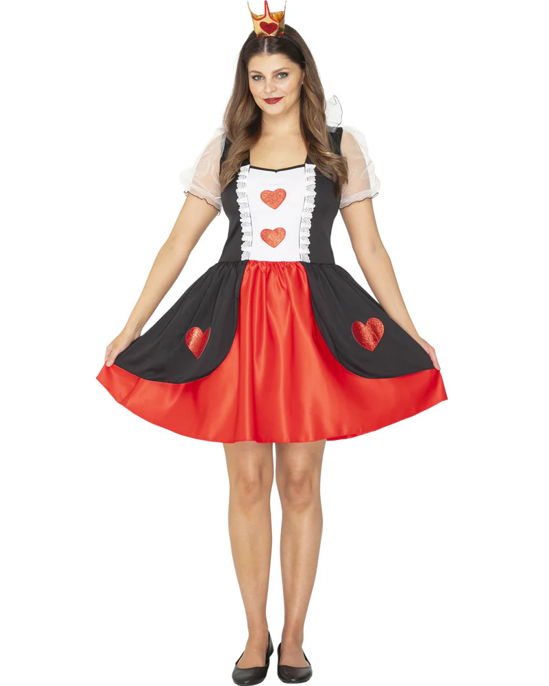 Wonderland Queen of Hearts Deluxe Womens Book Week Costume