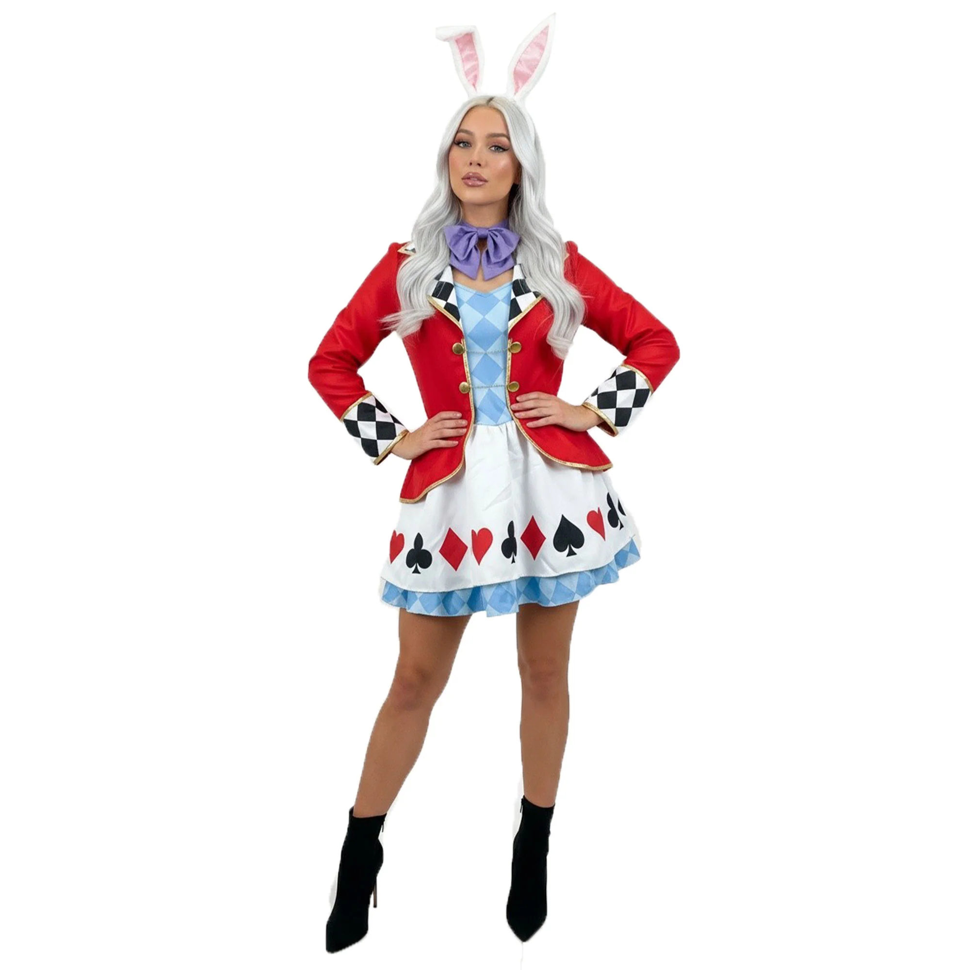 Wonderland Rabbit Red Womens Book Week Costume Size 20-22