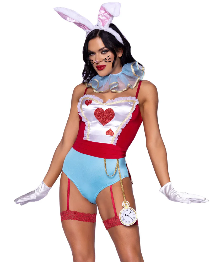 Wonderland White Rabbit Womens Costume - Image 2