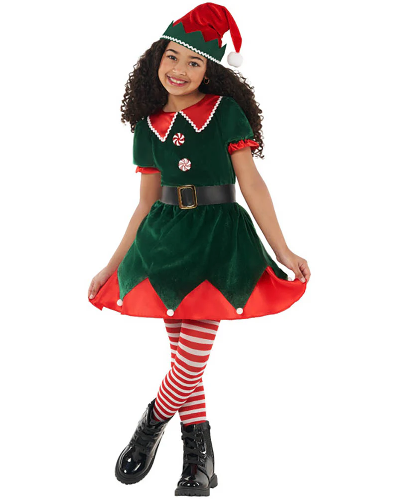 Workshop Elf Dress Girls Costume - Image 3