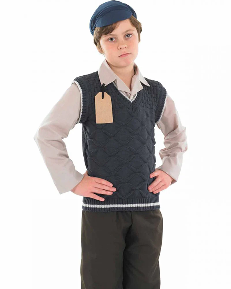 40s WW2 Evacuee School Boys Costume - Image 2