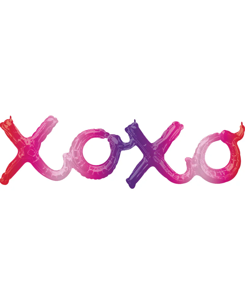 XOXO Ombre Phrase Balloon 68cm