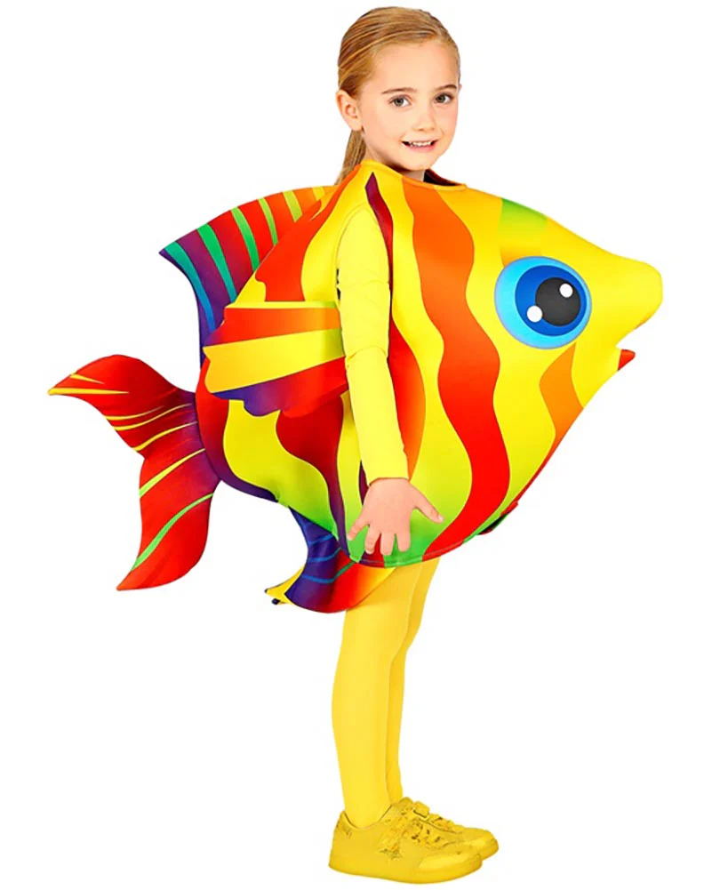 Yellow Tropical Fish Kids Costume