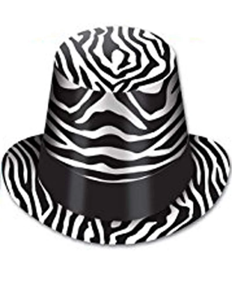 Zebra Animal Print Hi Hat