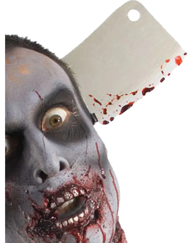 Zombie Cleaver Through Head Headband - Image 3