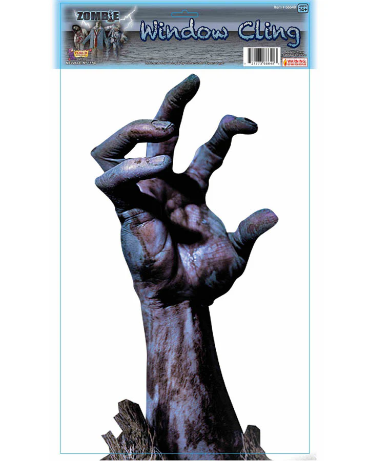 Zombie Hand Window Cling