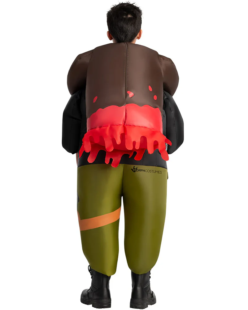 Zombie Hunter Inflatable Pick Me Up Kids Costume - Image 4