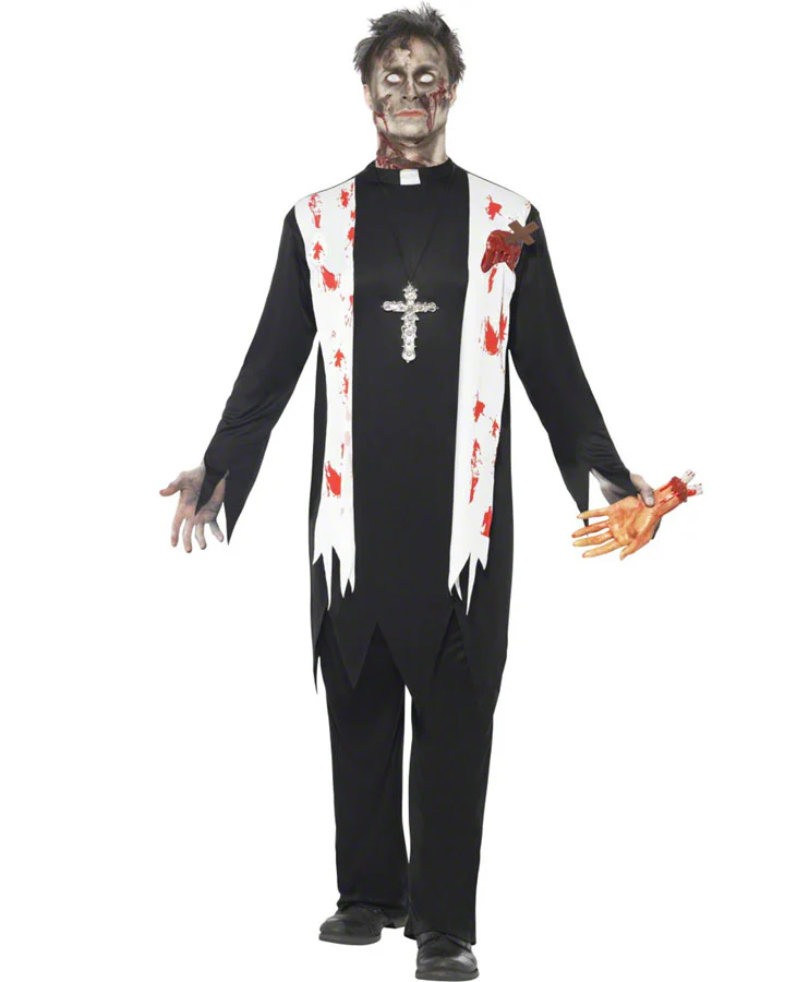 Zombie Priest Mens Costume