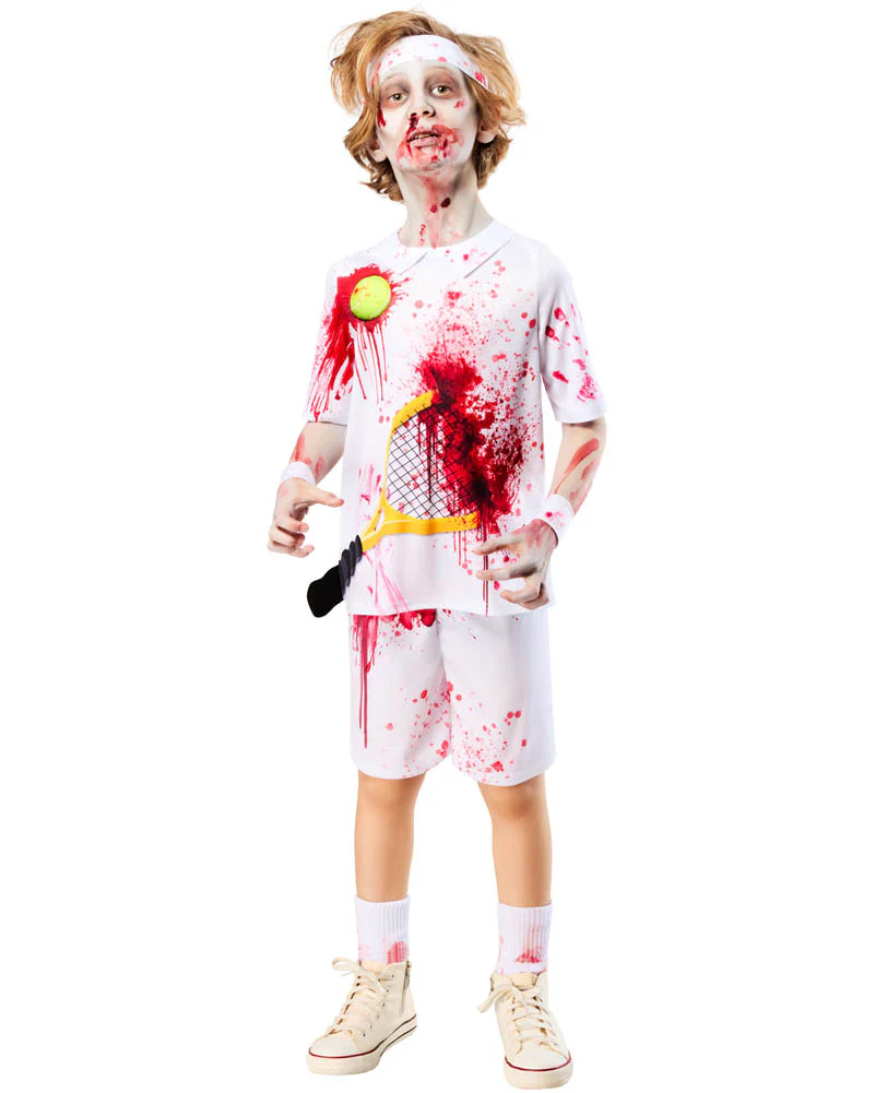 Zombie Rotter Federer Tennis Kids Costume - Image 3
